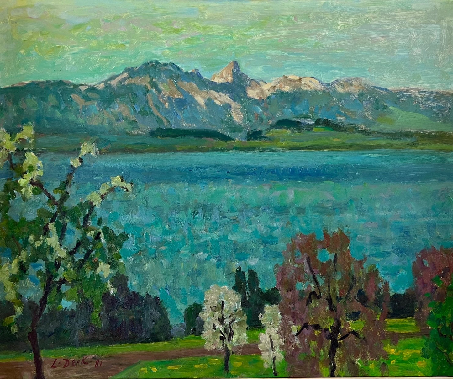 Deck Leo, «Thunersee mit Stockhorn 1981» 631