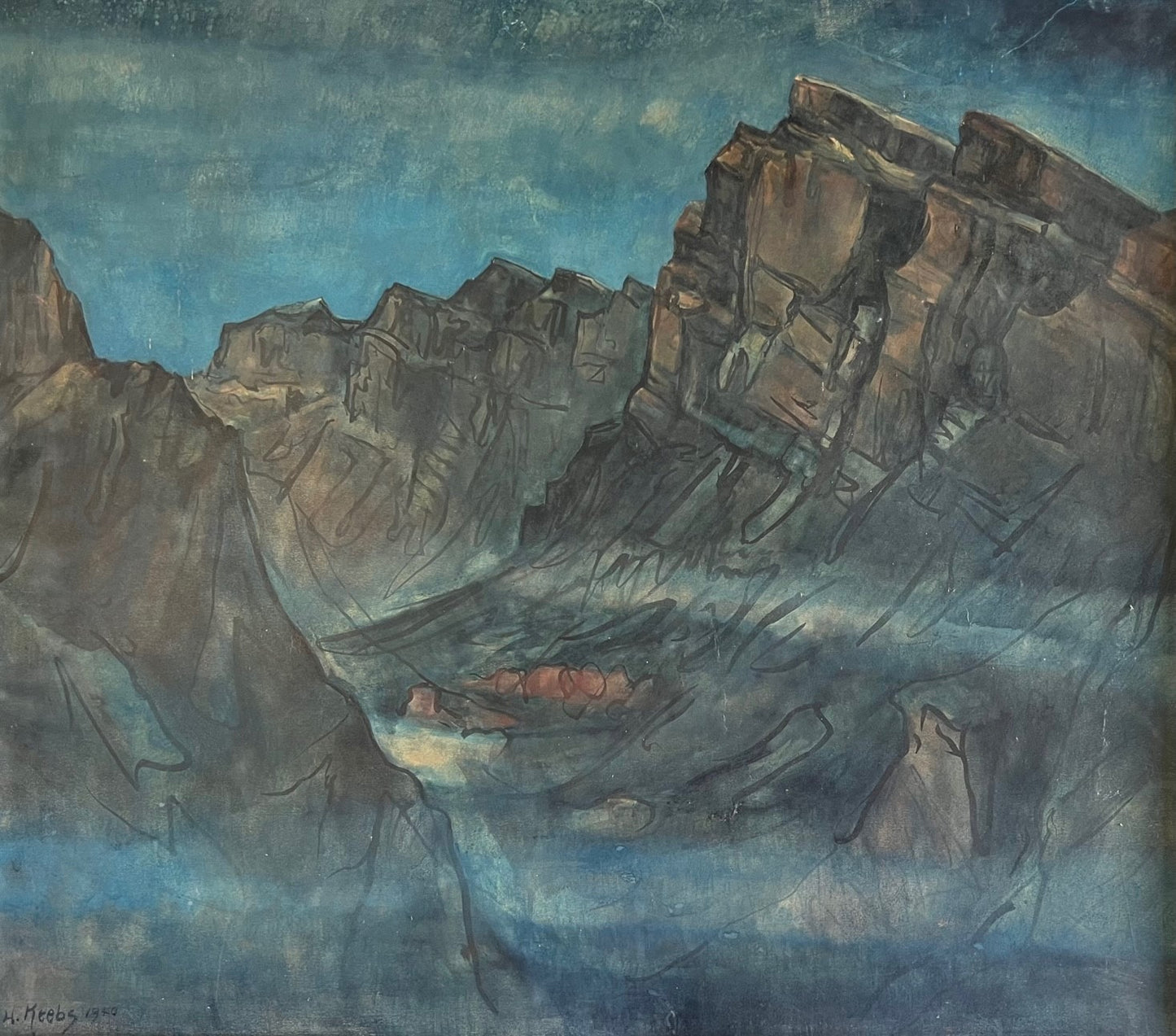 Krebs Walter, «Leichter Dunst im Tal» 658