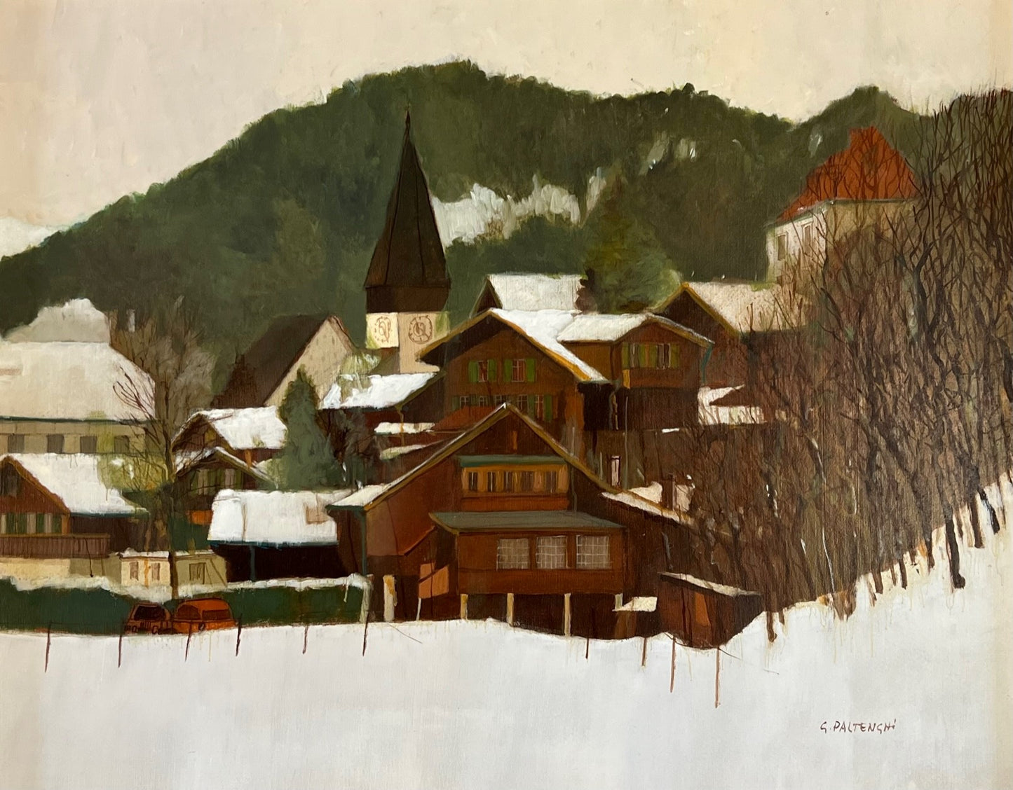 Paltenghi Guerino, «Hiver à Saanen» 721