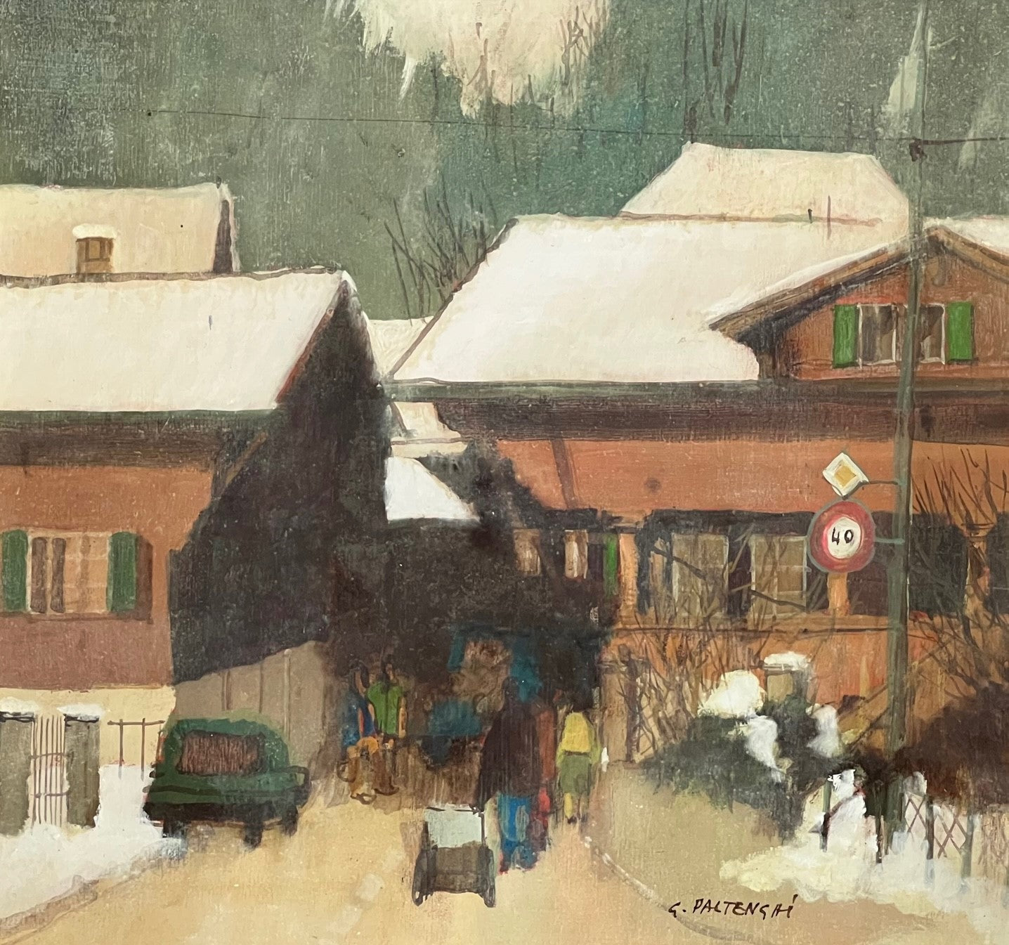 Paltenghi Guerino, «Arivée à Saanen» 722