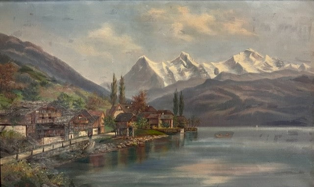Roux Helen «Thunersee mit Dreigestirn» 592