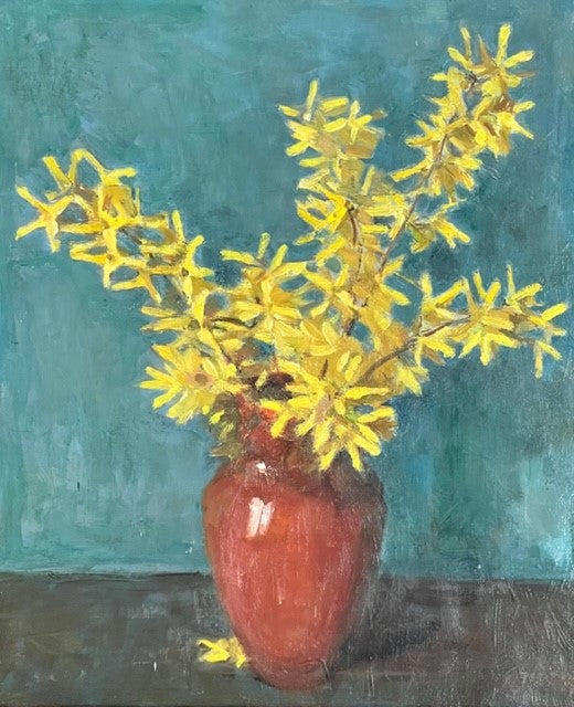Gmünder Paul, «Stilleben mit Forsythien» 605