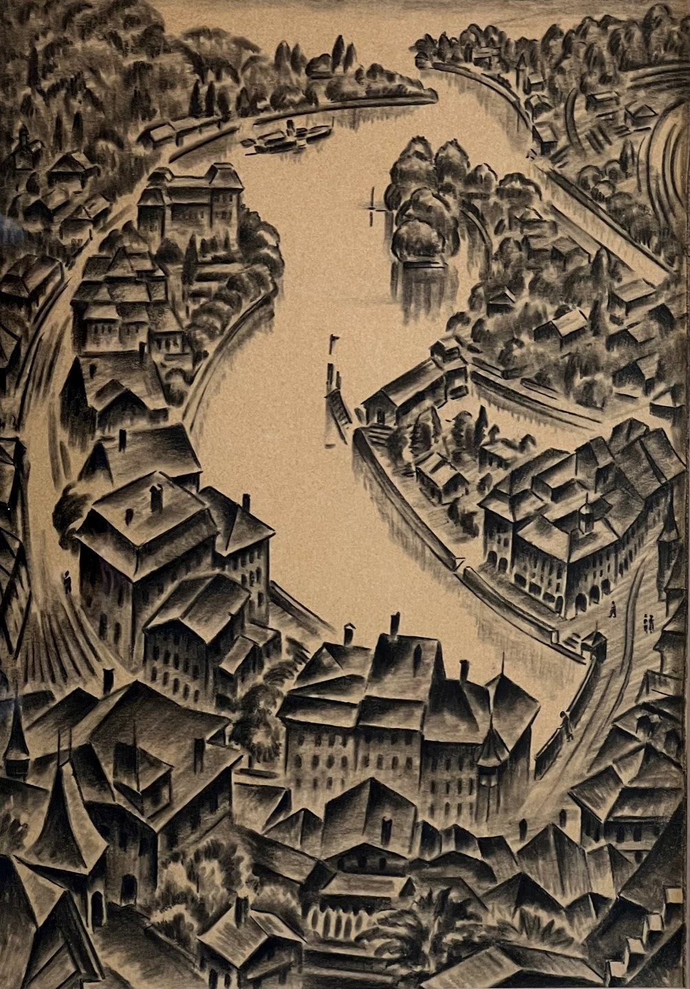Engel Werner, «Thun aus der Vogelperspektive» 618