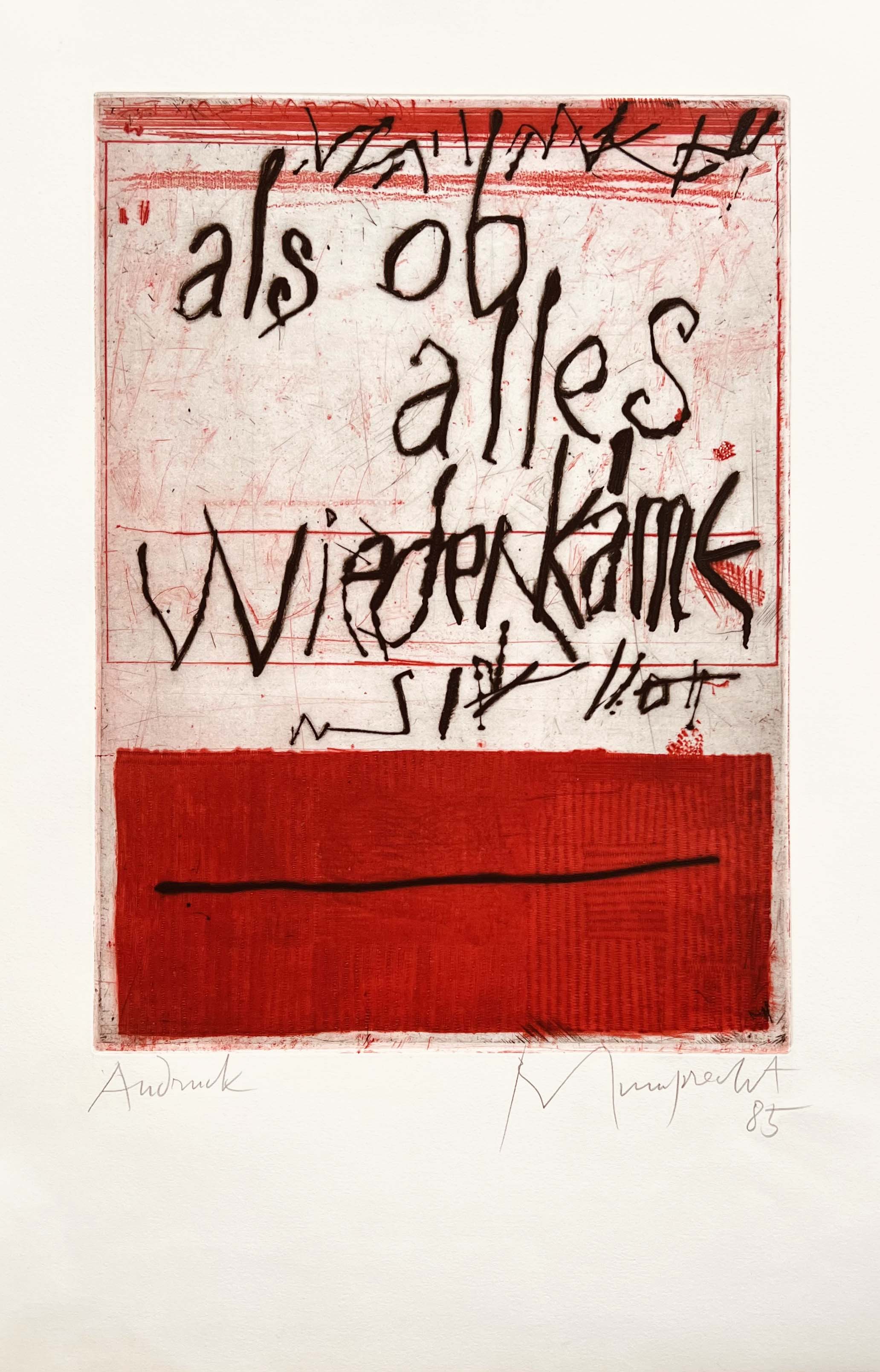 Mumprecht Rudolf «als ob» 2029