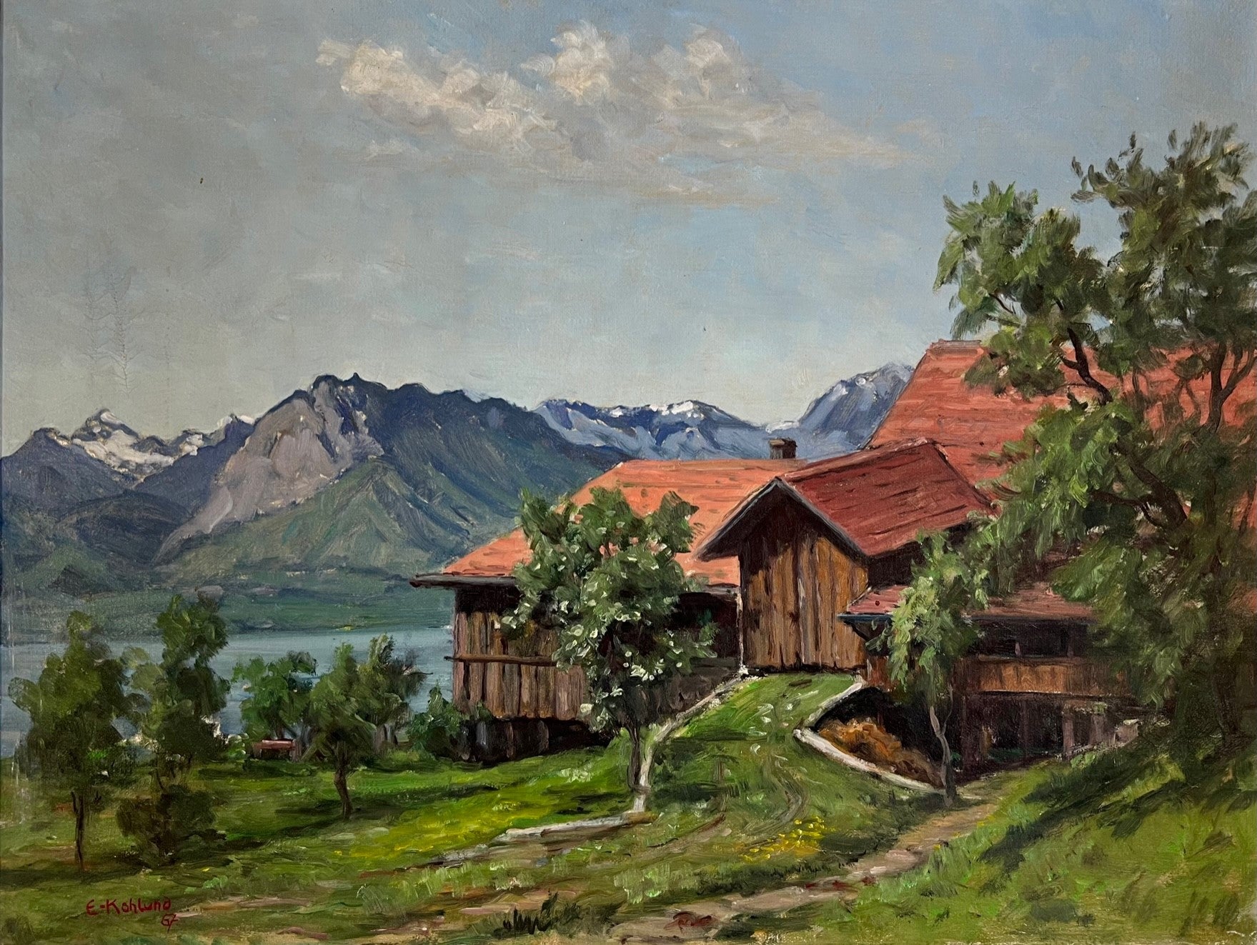 Kohlund Erwin, «Thunersee von Aeschlen aus» 632