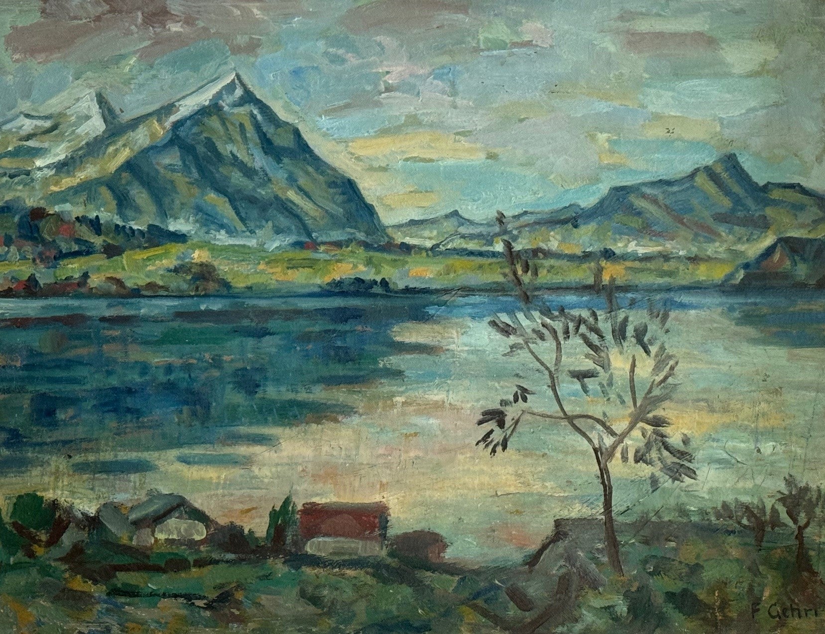 Gehri Franz «Thunersee mit Niesen» 943