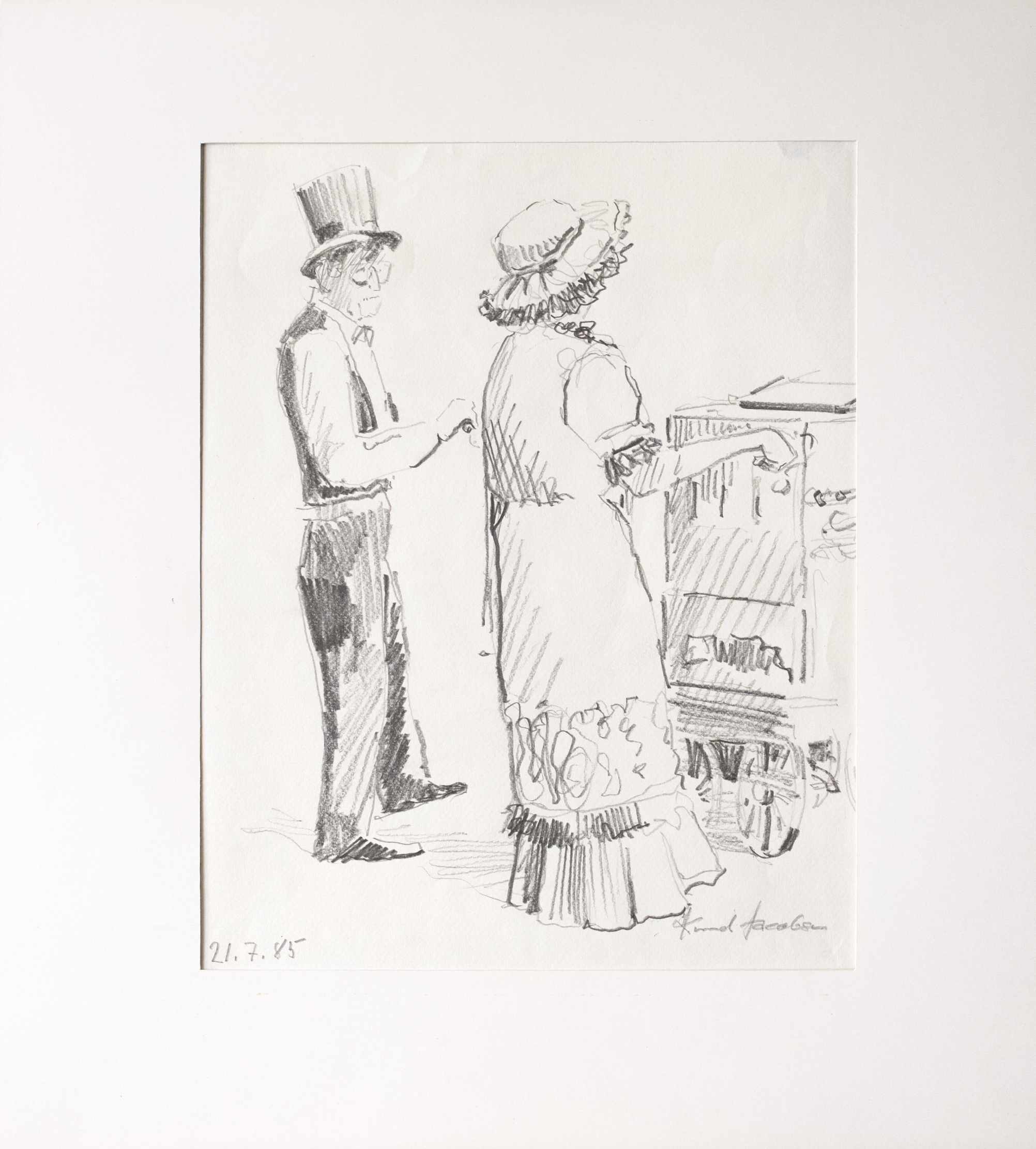Knud Jacobsen   "Drehorgel Paar"