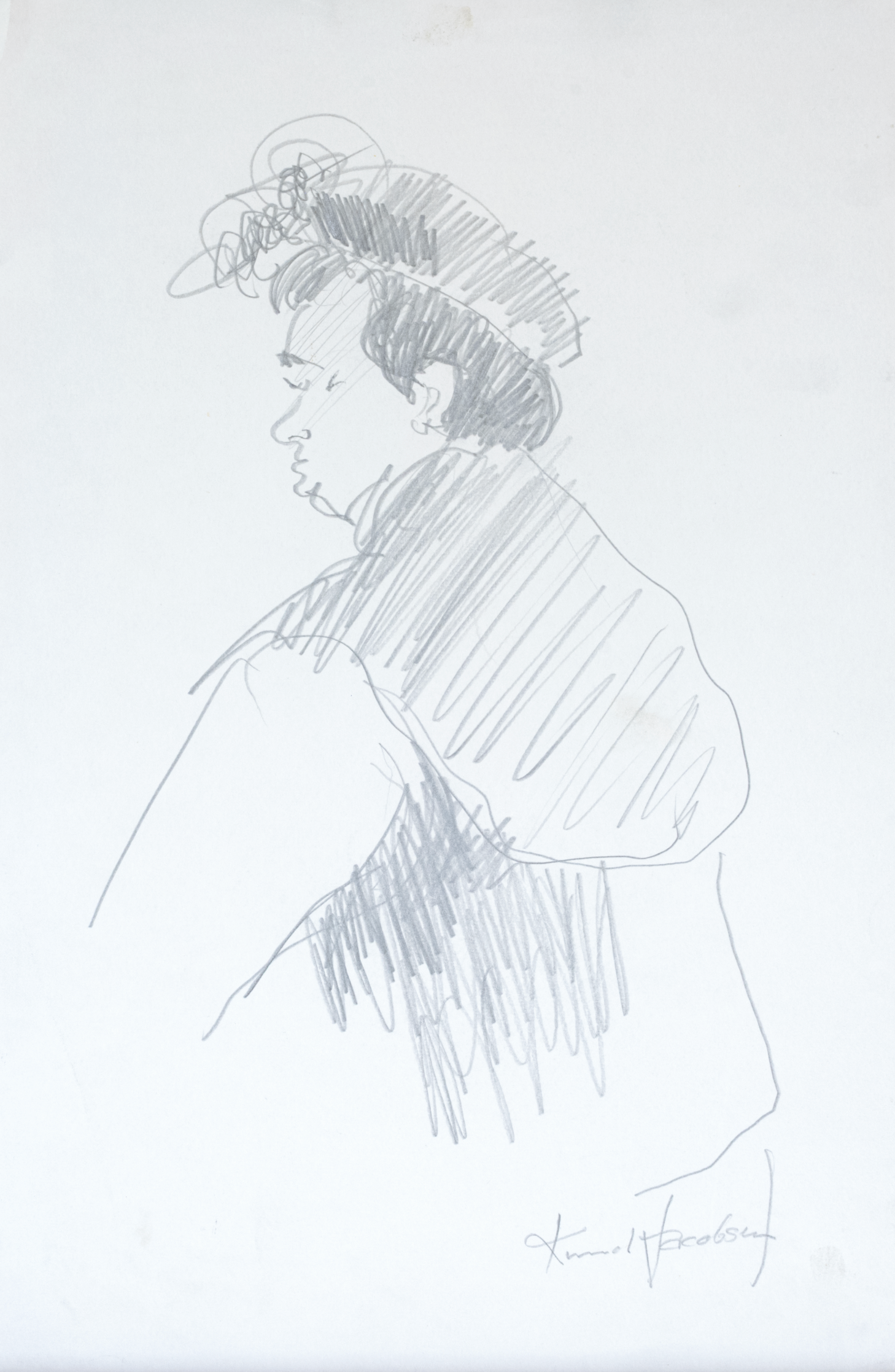 Knud Jacobsen  "Portraitstudie"