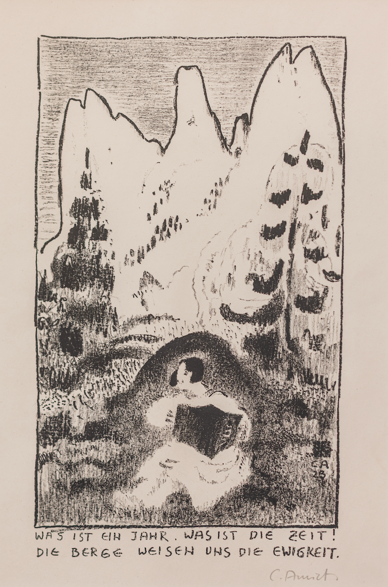 Cuno Amiet, Frau mit Örgeli, 1182