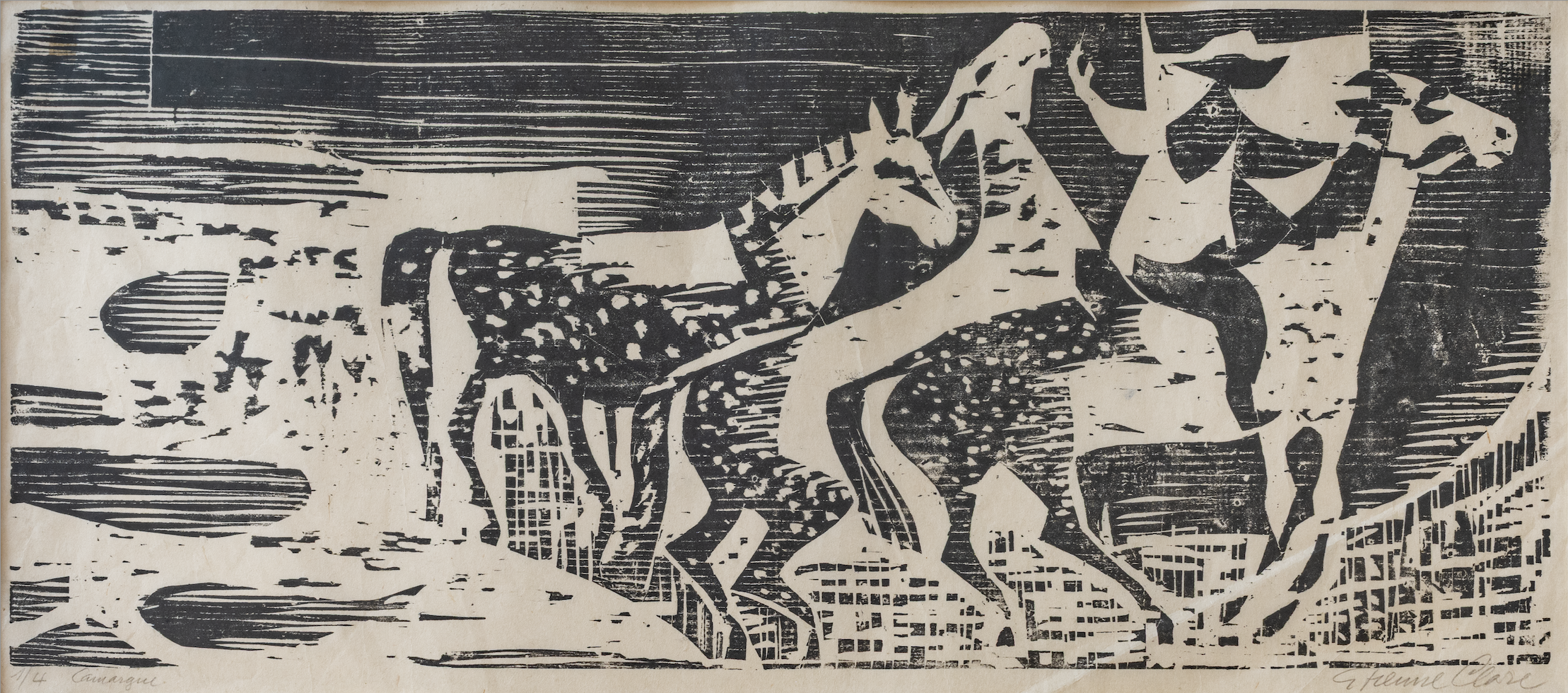 Clare Etienne, Pferde Camargue, 1088