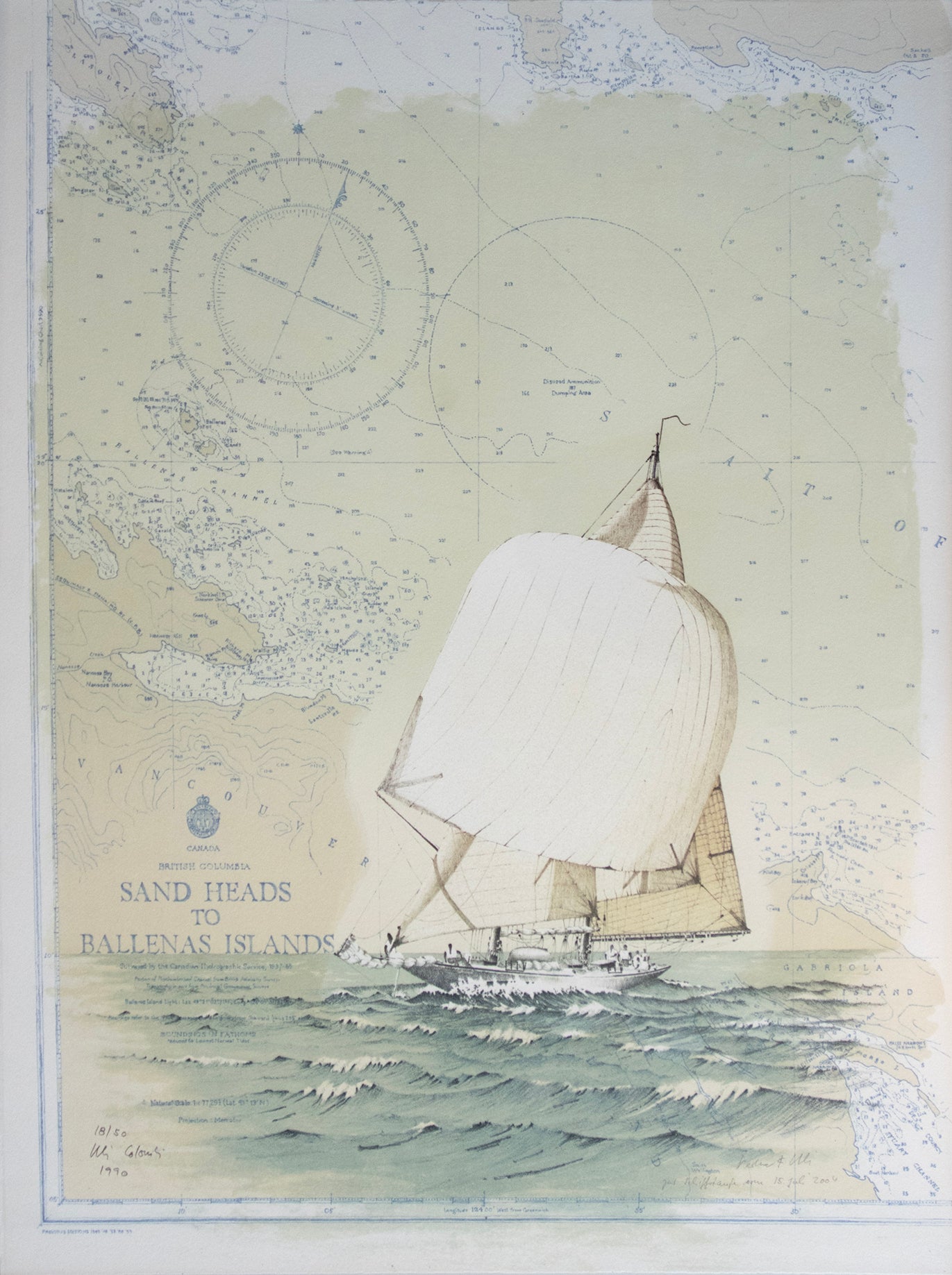 Colombi Uli, Sand Heads to Ballenas Islands, 1990, 1227