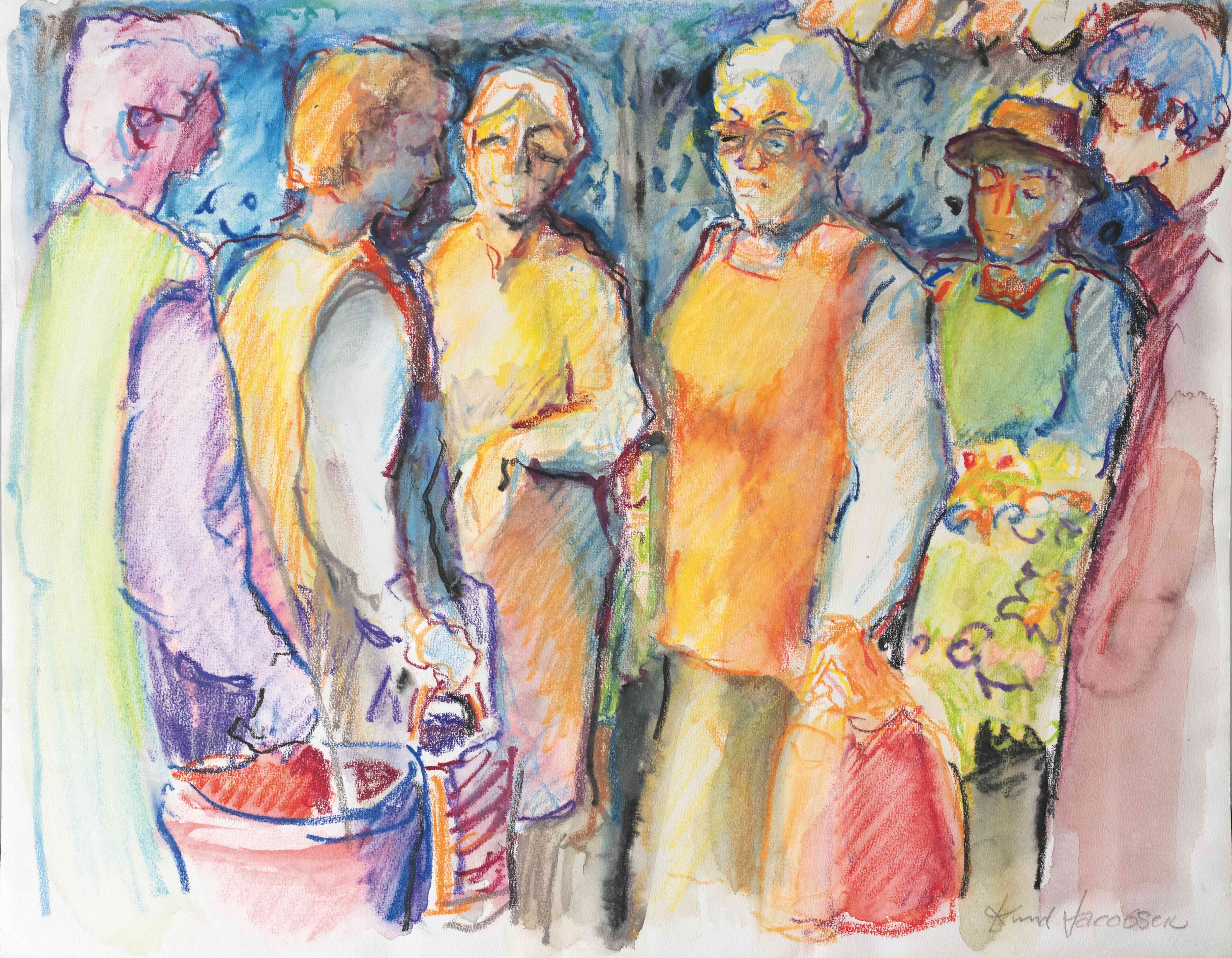 Knud Jacobsen  "Marktszene"