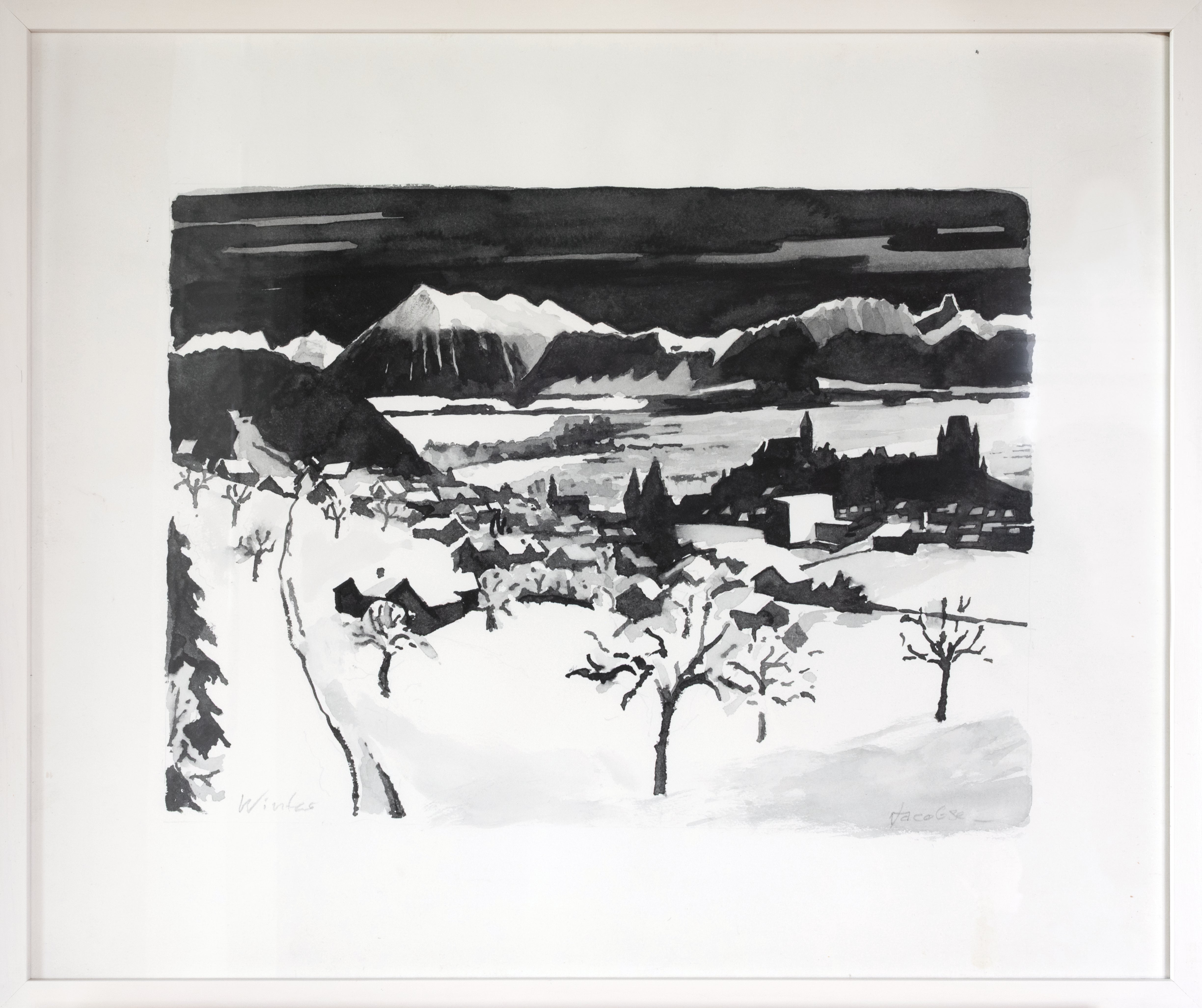 Knud Jacobsen  «Thun im Winter»