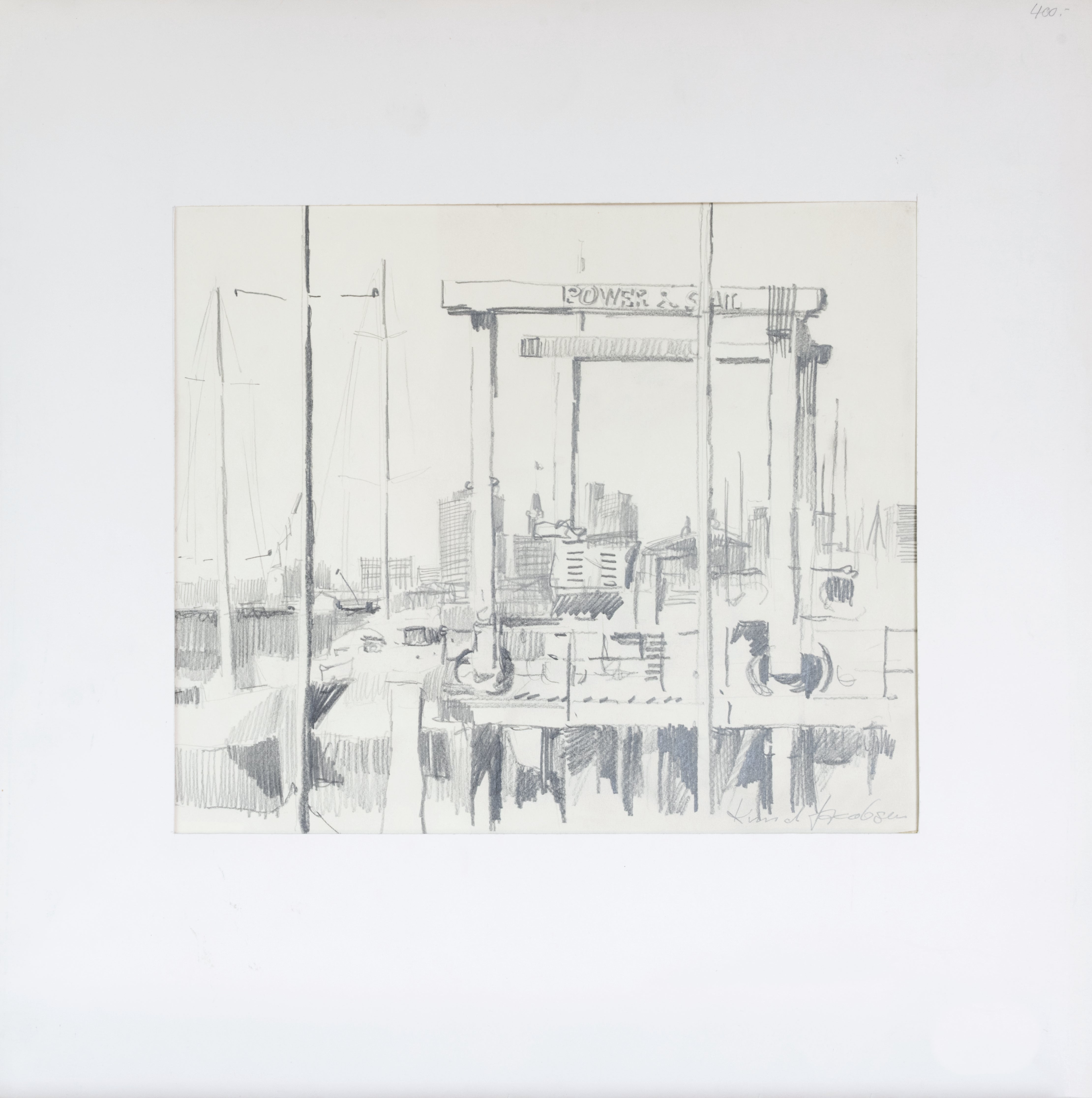 Knud Jacobsen  "Hafen, Krananlage"