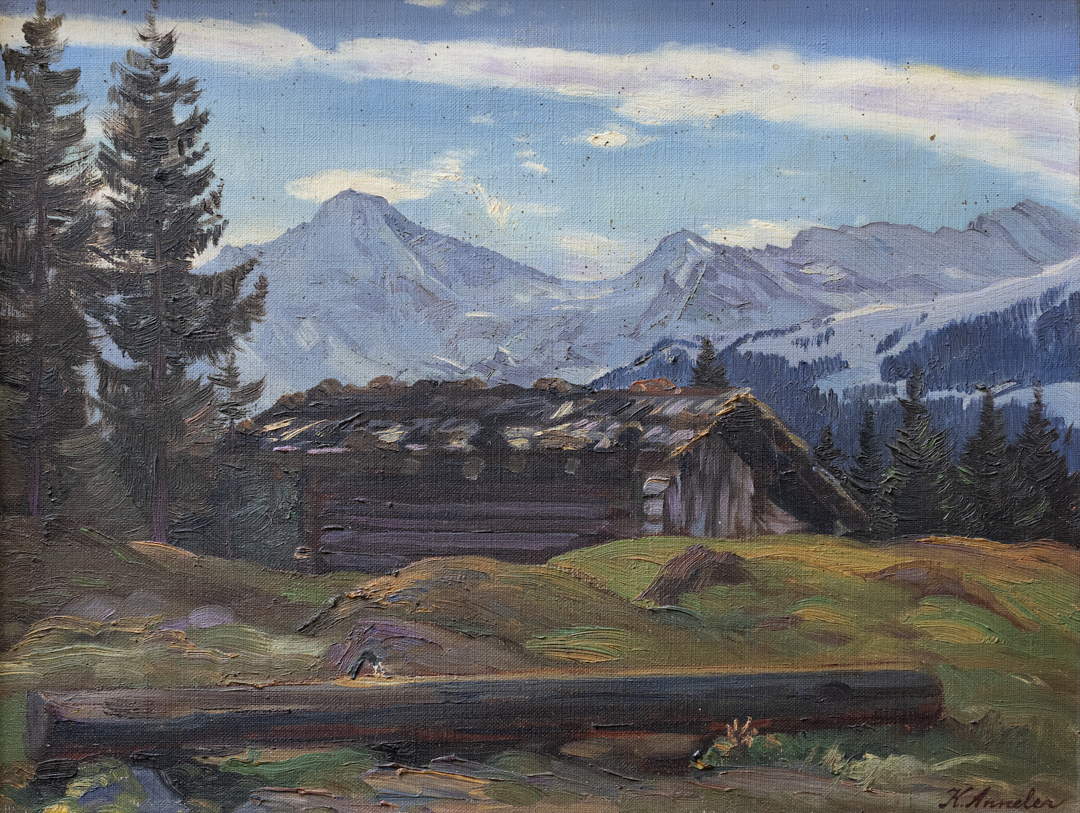 K. Anneler, Aussicht auf Berge, 1044