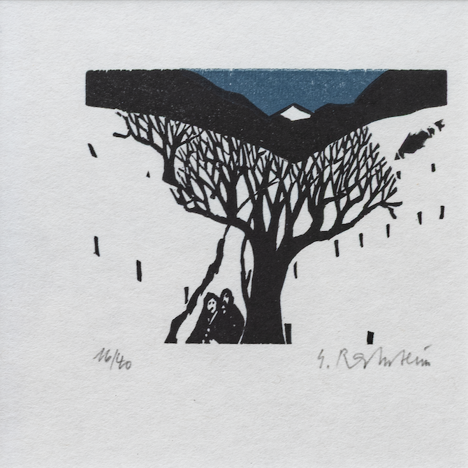Ramseier Ernst, Winterlandschaft mit Baum, 1130, (bereits verkauft)