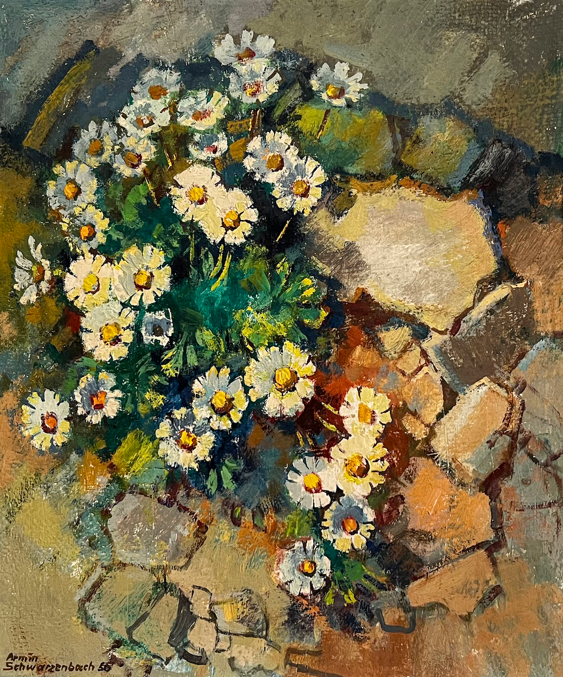 Schwarzenbach Armin, Blumen im Asphalt, 1950, 1065