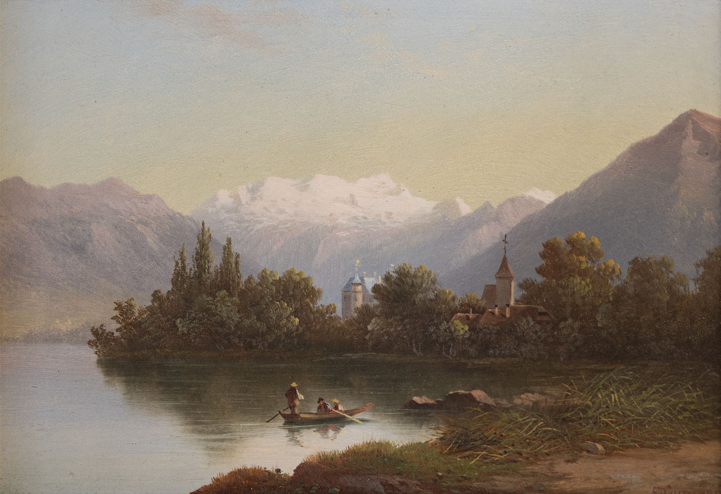 Sommer Ferdinand, Bootsfahrt Schadau Scherzligen, 1200