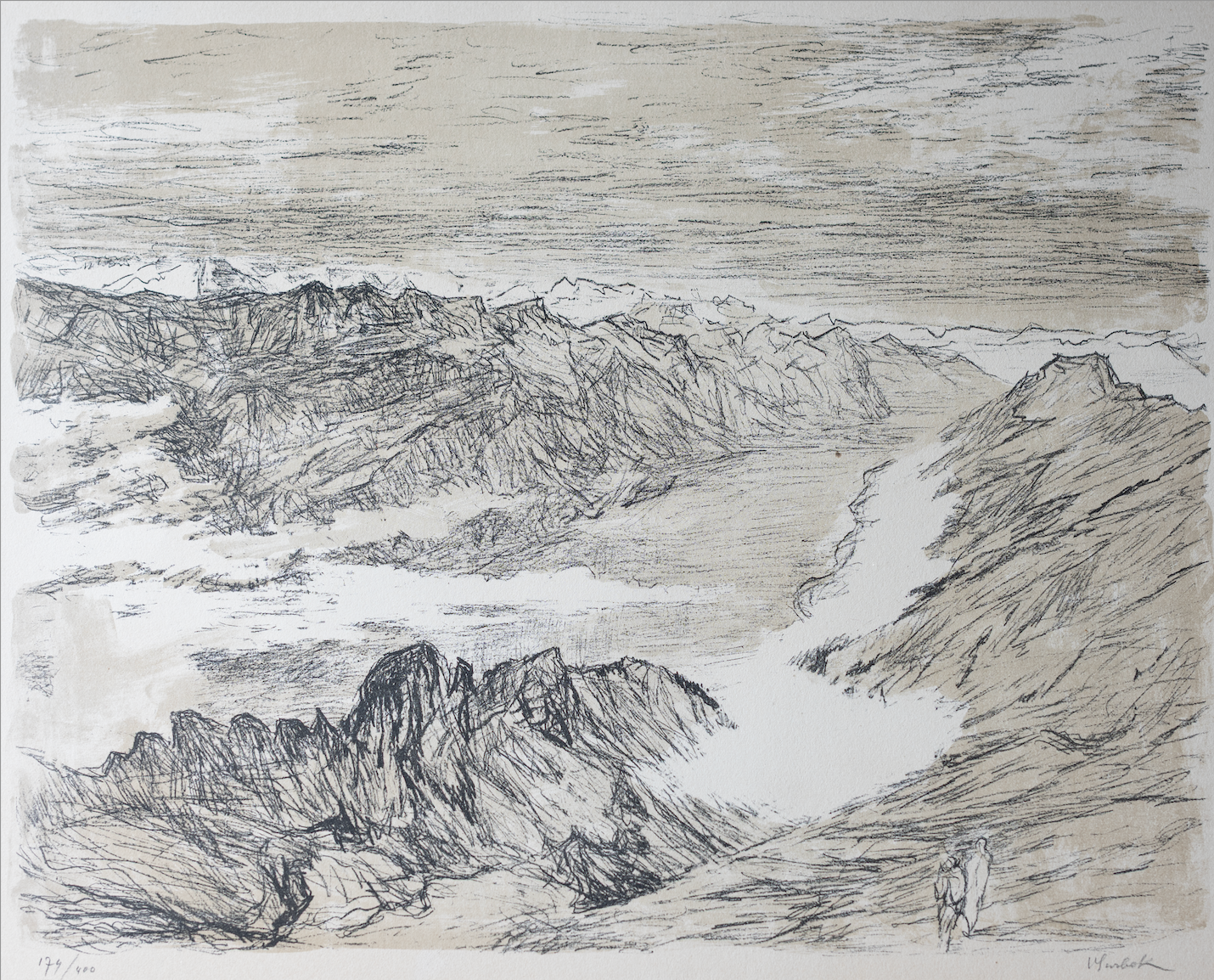 Surbek Victor, Bergelandschaft Brienzersee, 1116