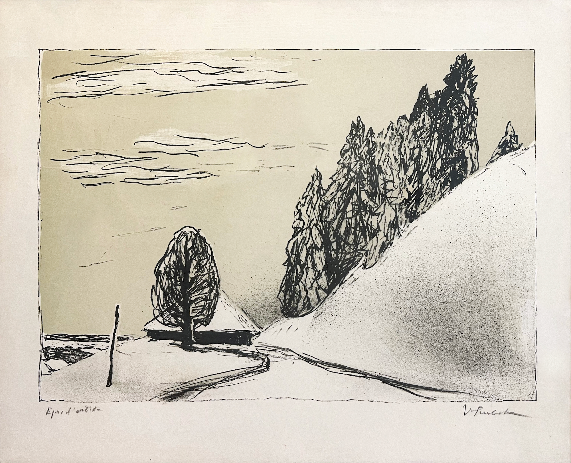 Surbek Victor, Winter/Schnee, 1077