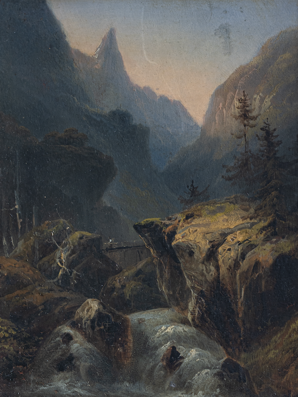 Volmar Rudolf, Schlucht mit Stockhorn, 1216