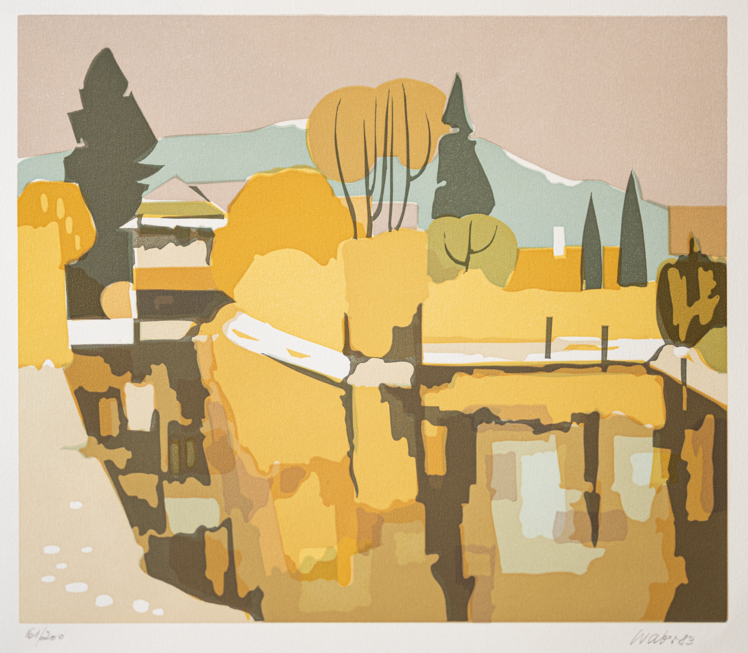 Waber Willi, Farblithographie Nr 161/200, 1141