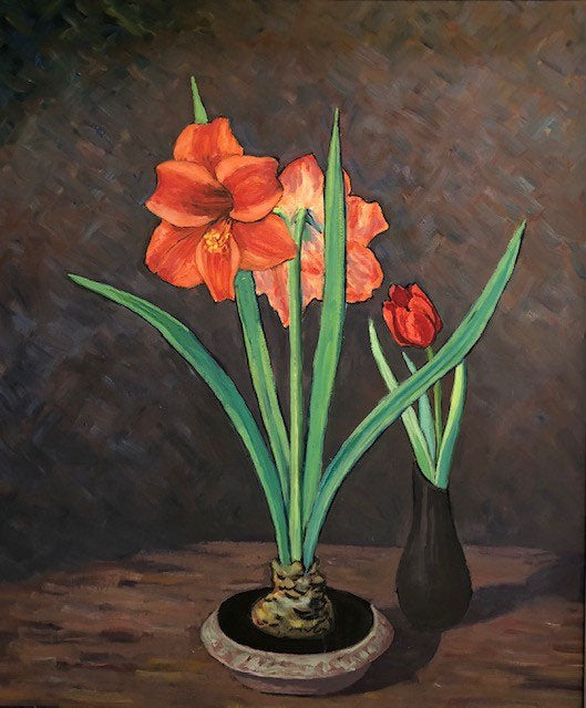 Aellig A., «Blumen Amaryllis und Tulpe», (bereits verkauft)