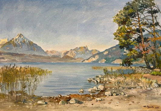 Bandi Hans, «Thunersee von Unterseen aus, mit Niesen», (bereits verkauft)