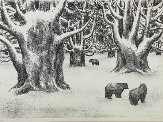 Bergmann Peter, «Bären im Winter» (bereits verkauft)