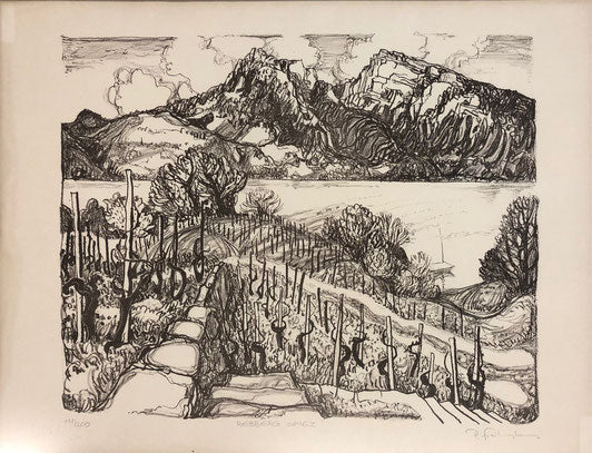 Freiburghaus Paul, Litho «Rebberg Spiez», (bereits verkauft)