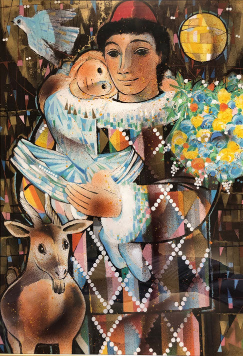 Gerber Urs, Spiez, «Harlekin mit Kind», (bereits verkauft)