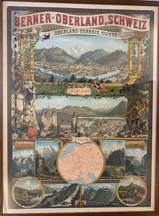 Gysi F, (Künstler)/Scotti J. (Lithograph), «Werbeplakat Berner Oberland»