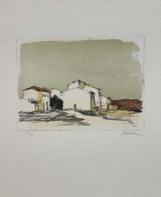 Surbek Victor, «Südliche Landschaft mit Dorf», (bereits verkauft)