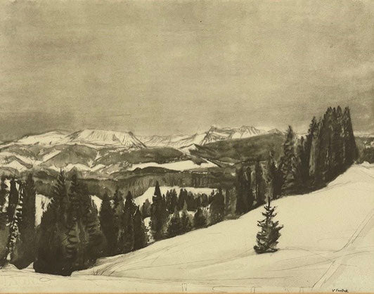 Surbek Victor, «Winterlandschaft», (bereits verkauft)