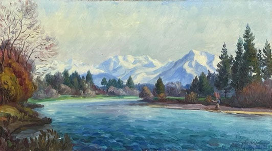 Wohlgemuth Christian, «Aare bei Kiesen», (bereits verkauft)